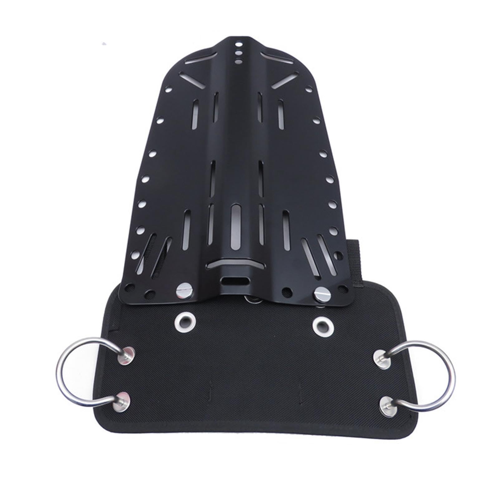 Placa de Culata compacta de Acero Inoxidable para Buceo. Fijación Segura. Fácil instalación. Compatible con Buceo técnico y Submarinismo. Placa Culata para Montaje Lateral en Chaleco