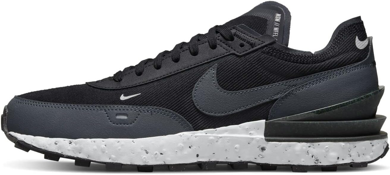 Nike Waffle One Crater NN para hombre negro/antracitagris FrogVolt