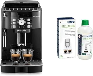 De'Longhi macchina per caffè espresso superautomatica ECAM21.110.B Magnifica S & ECODECALK Decalcificante Naturale, 500 ml