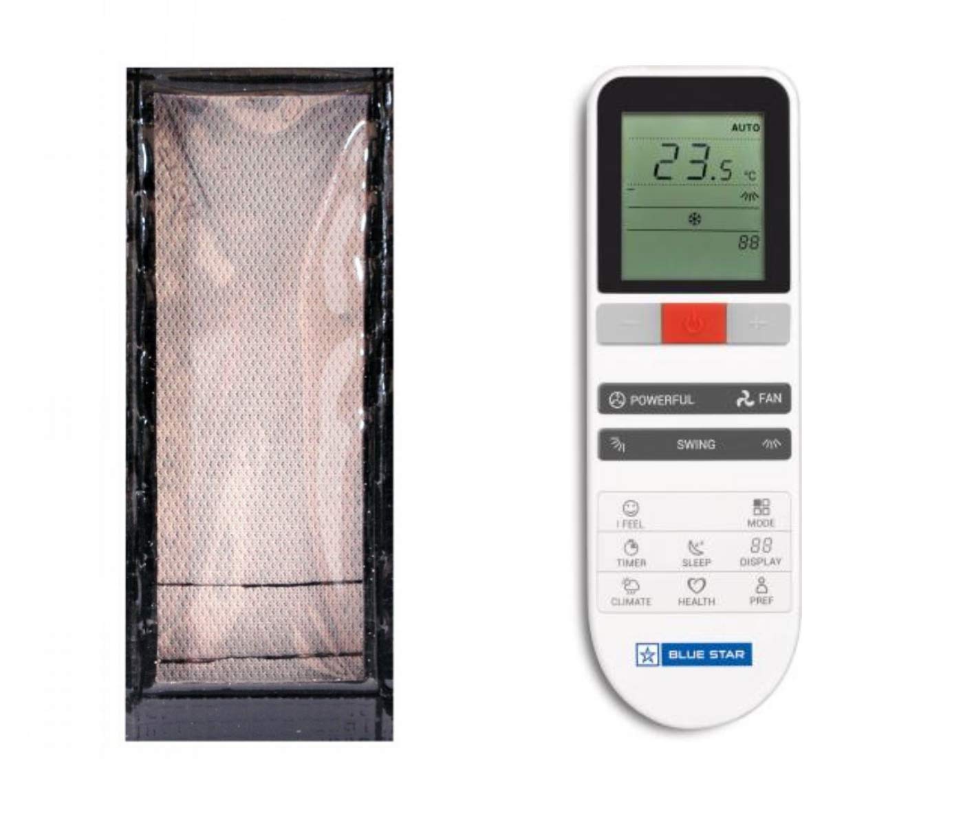 LUNAGARIYA®, Protective Cover for Blue Star AC Remote Control,PU Leather Cover Holder (Before Placing Order,Please Check The Product Dimensions)