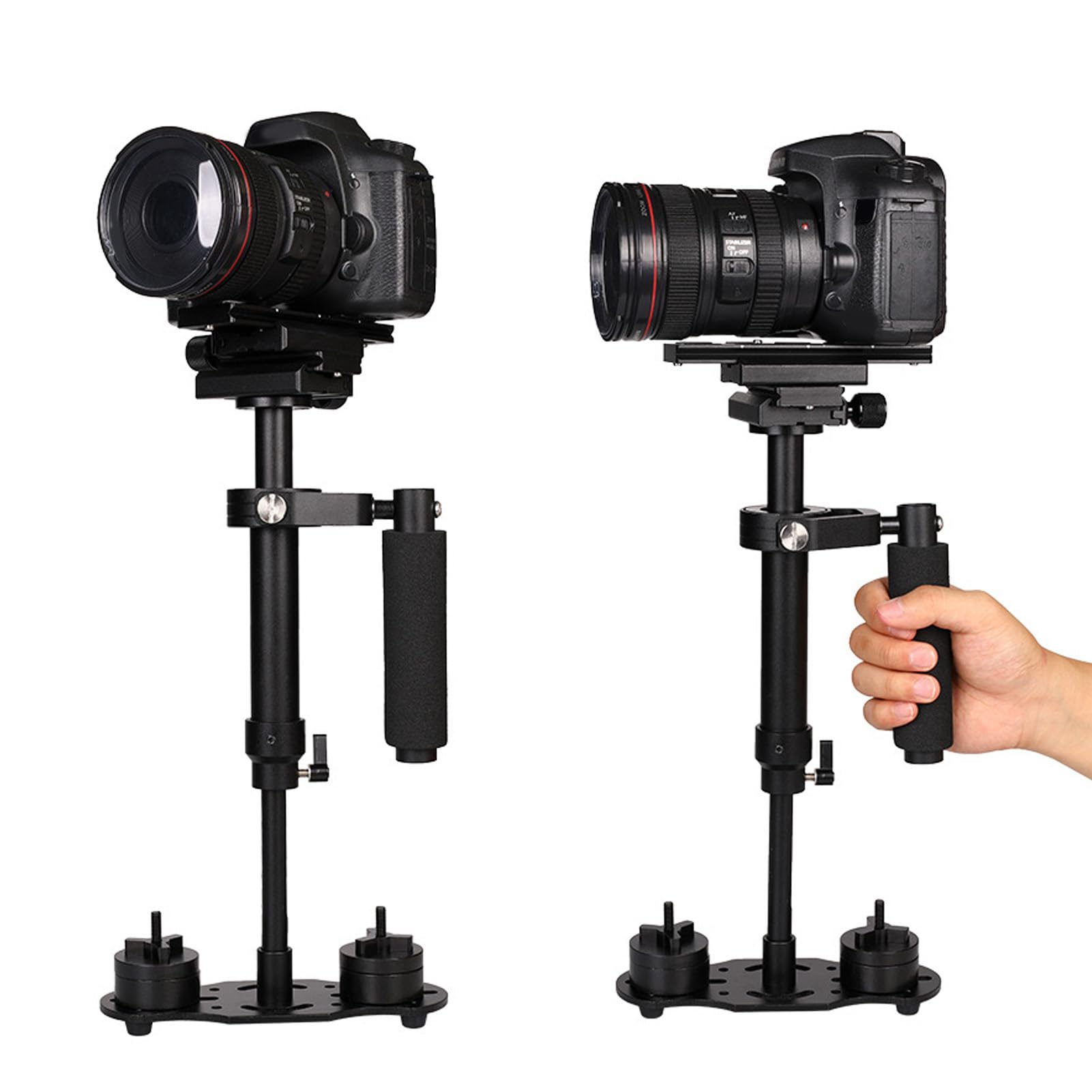 Estabilizador de cámara portátil Profesional de 3 Ejes, estabilizador de vídeo de Equilibrio rápido para cámaras SLR, estabilizador telescópico desechable de rotación de 360° con