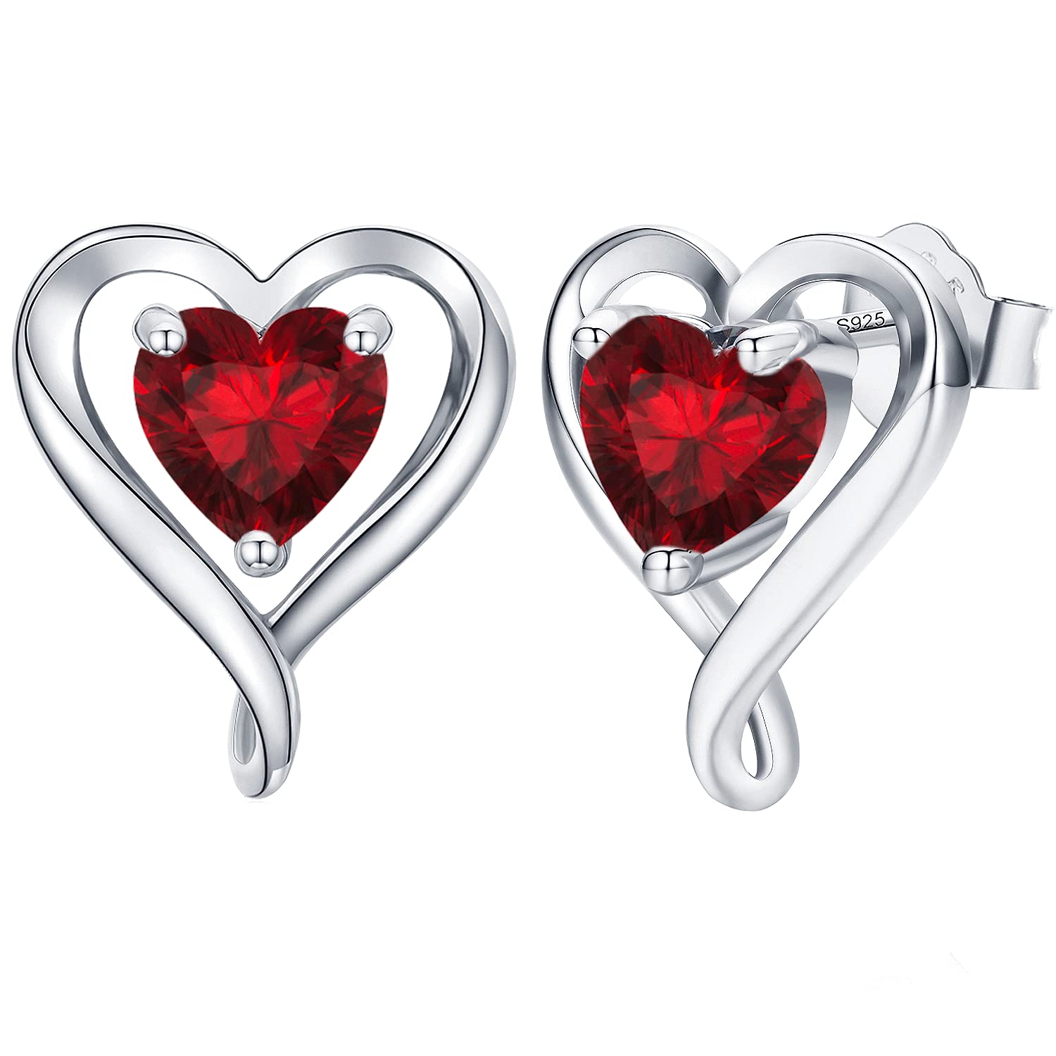 LAVUMO-Pendientes-Mujer-Plata-de-ley-925-Oro-rosa-Pendientes-Joyas-de-Mujer-Regalos-para-Esposa-Mama-Novia-en