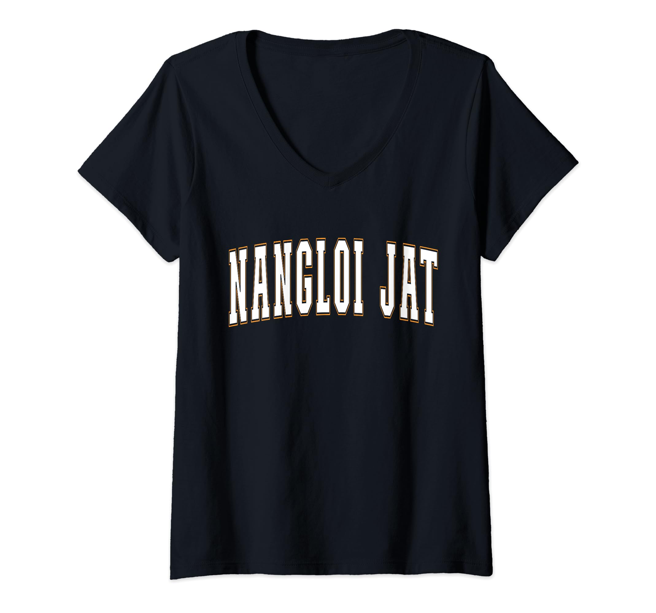 Nangloi Jat SouvenirsWomens Nangloi Jat India Proud Indian Vacation Souvenir Nangloi Jat V-Neck T-Shirt