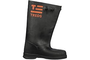 TREDS 17" Rubber Concrete Boot, Pull-On Overboot for Construction, Mud & Snow