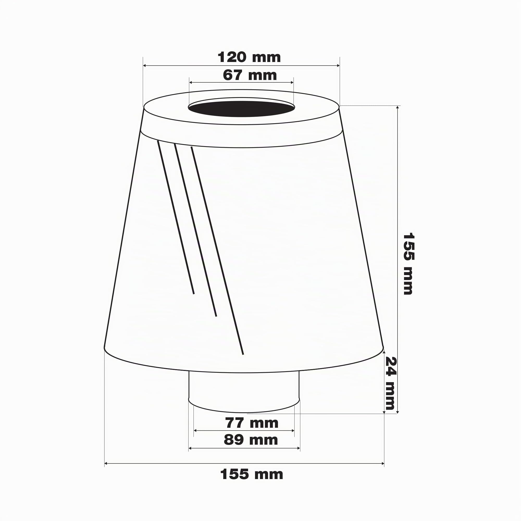 Simoni Racing Spa FSR/UA Hélicoïdale Double Cône Filtre