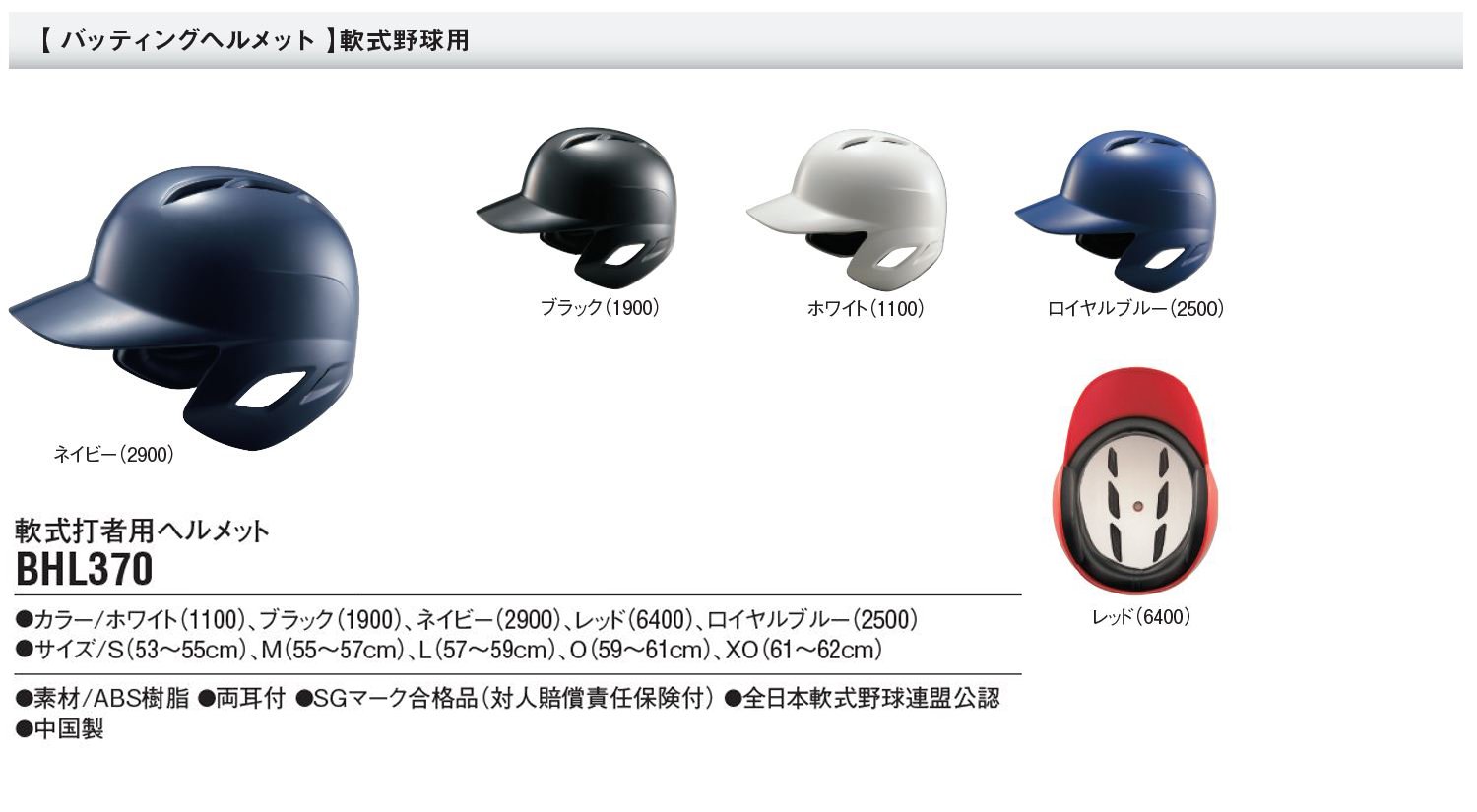 Amazon | ZETT(ゼット) 野球 軟式 バッター用 ヘルメット BHL370