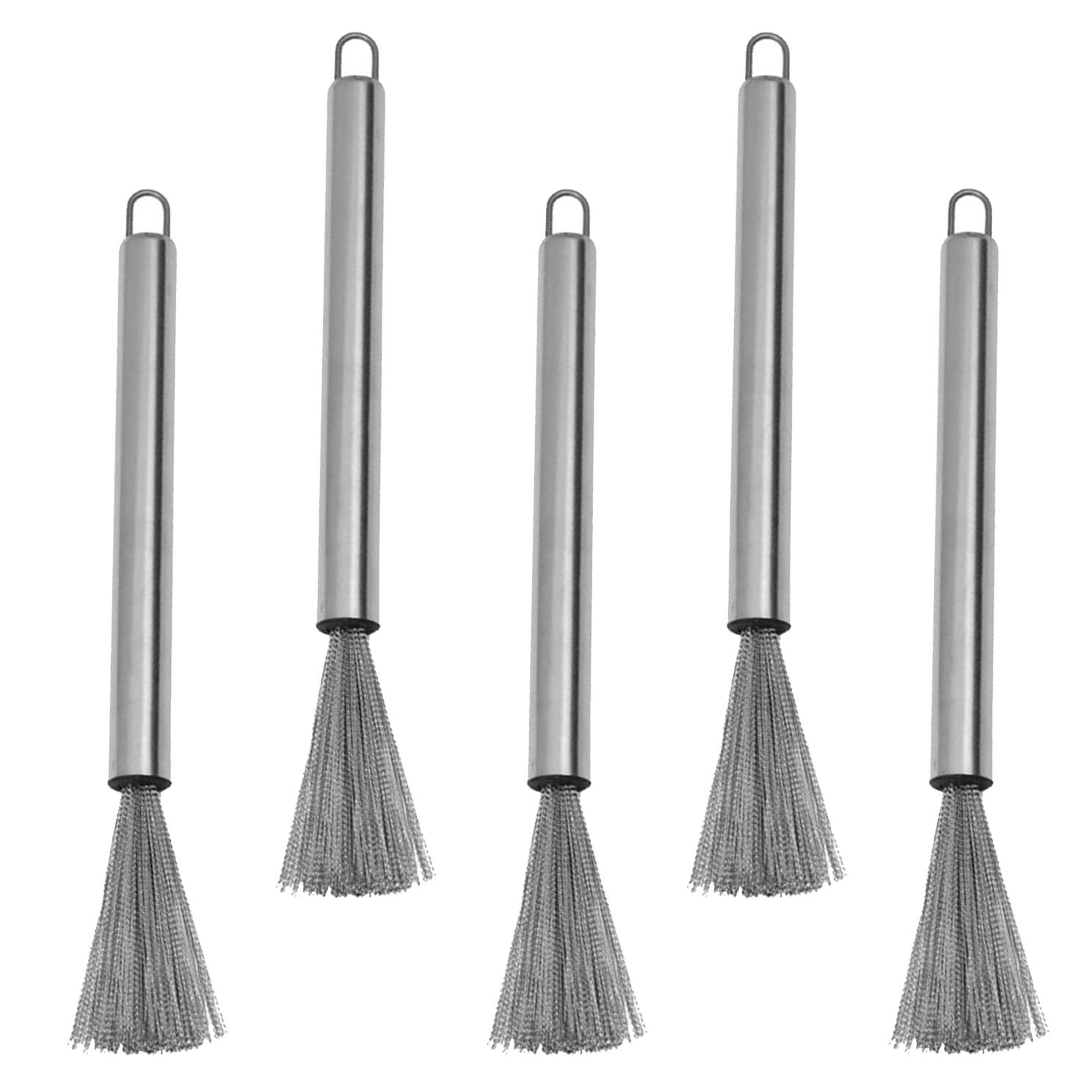Stainless Steel Pan Brush - Cast Iron Scrubber -1