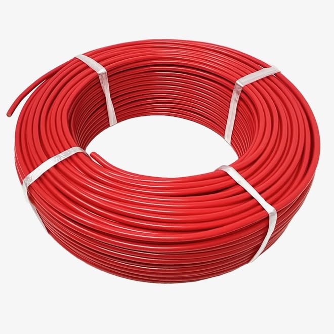 Amazon.co.jp: 【定尺】 電線 KV 0.75sq 赤 200m 100V未満 ケーブル