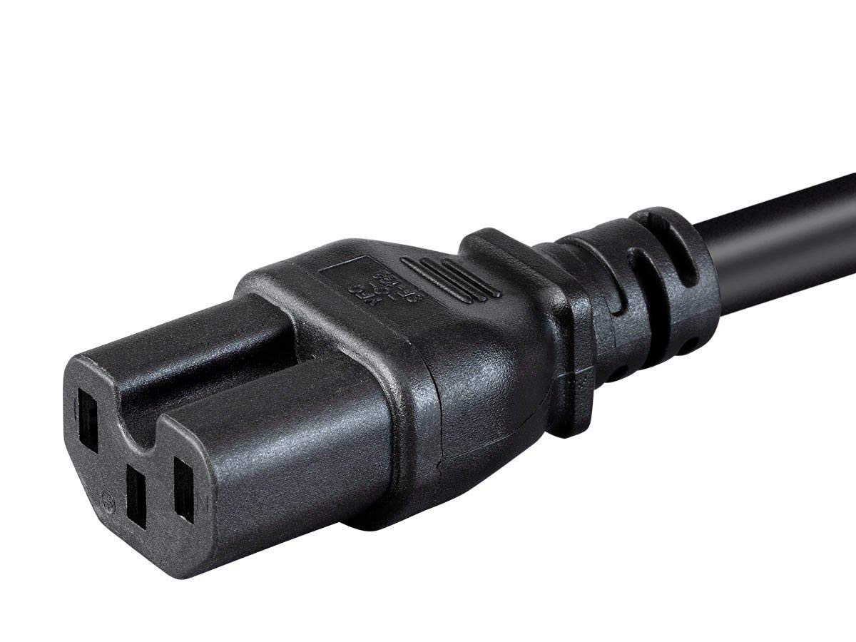 Monoprice Cavo Adattatore C19 A NEMA 5-15P - 2,4 Metri, 14AWG, 15A, Per Server E PDU