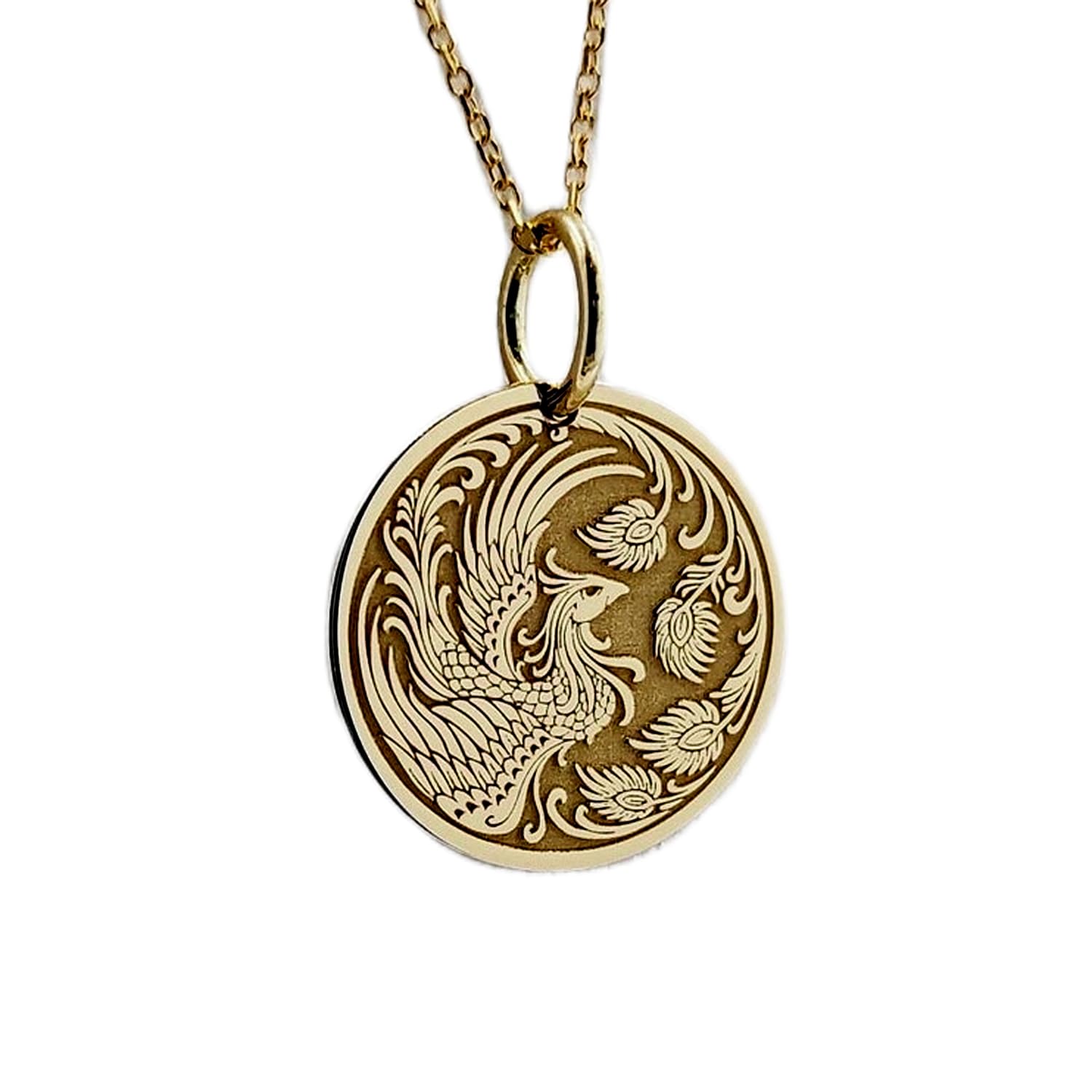Breloque phénix avec chaîne en argent à offrir pour un moment unique