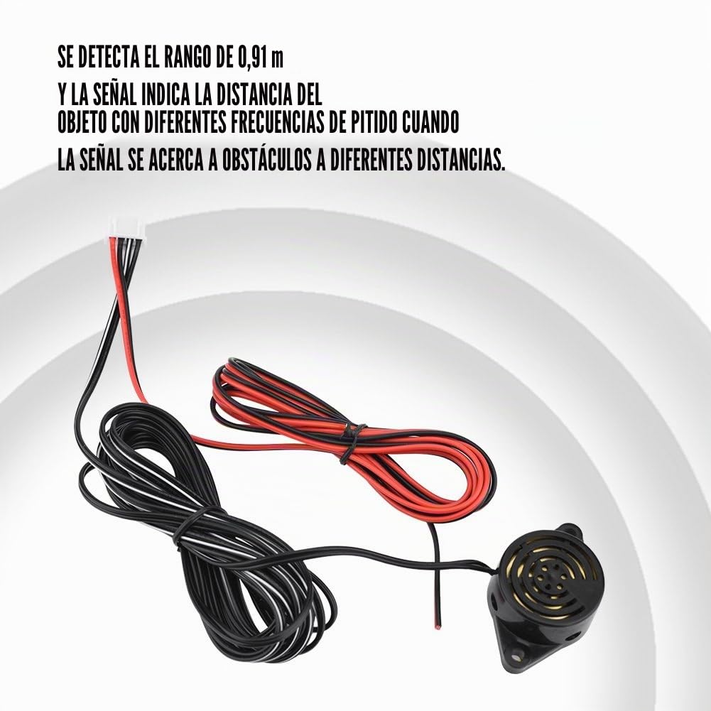 Radar de inducción electromagnética, sensor de estacionamiento con alarma de marcha atrás, sensor de rango completo para vehículos recreativos, camiones y vehículos recreativos con inspección completa