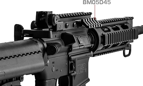 Miniatura 5 de Picatinny/Weaver táctico de perfil bajo 45 grados Pro Mount, 2.16" de largo con 5 ranuras