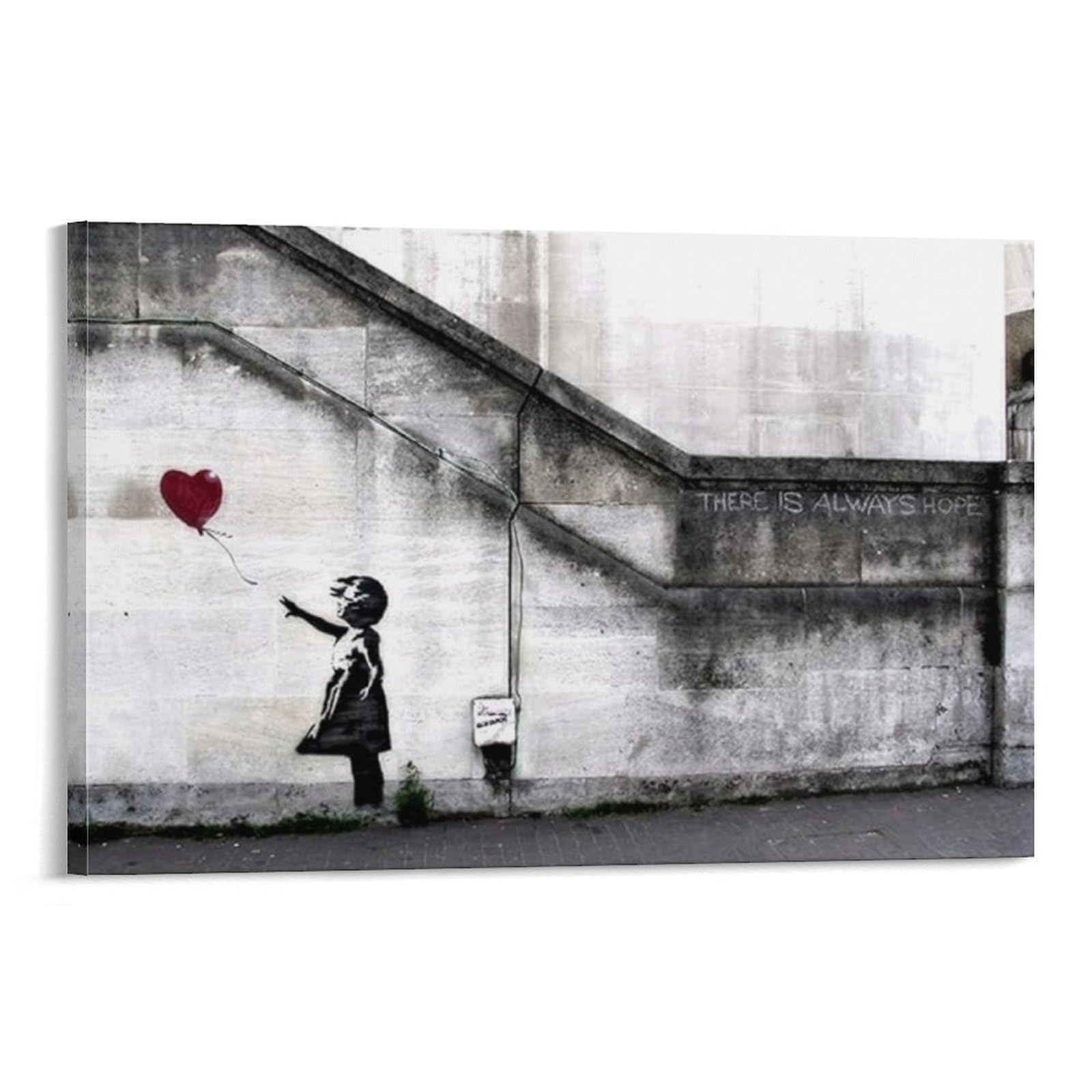 最終価格【BANKSY ART CANVAS バンクシー風船のアートキャンバス】 楽天市場】☆お買い物マラソン限定クーポン配布中☆ バンクシー アート