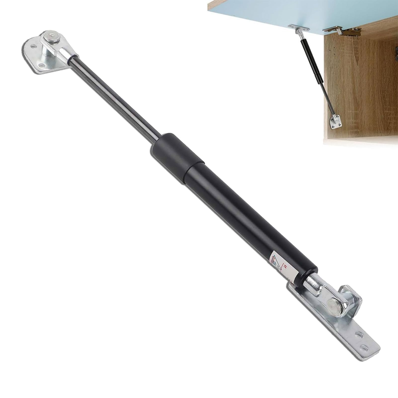 Fafeicy Asta Di Supporto Idraulico 300N, Ammortizzatore A Gas In Acciaio, Foro 8mm, Corsa 245mm Per Cofano E Portellone