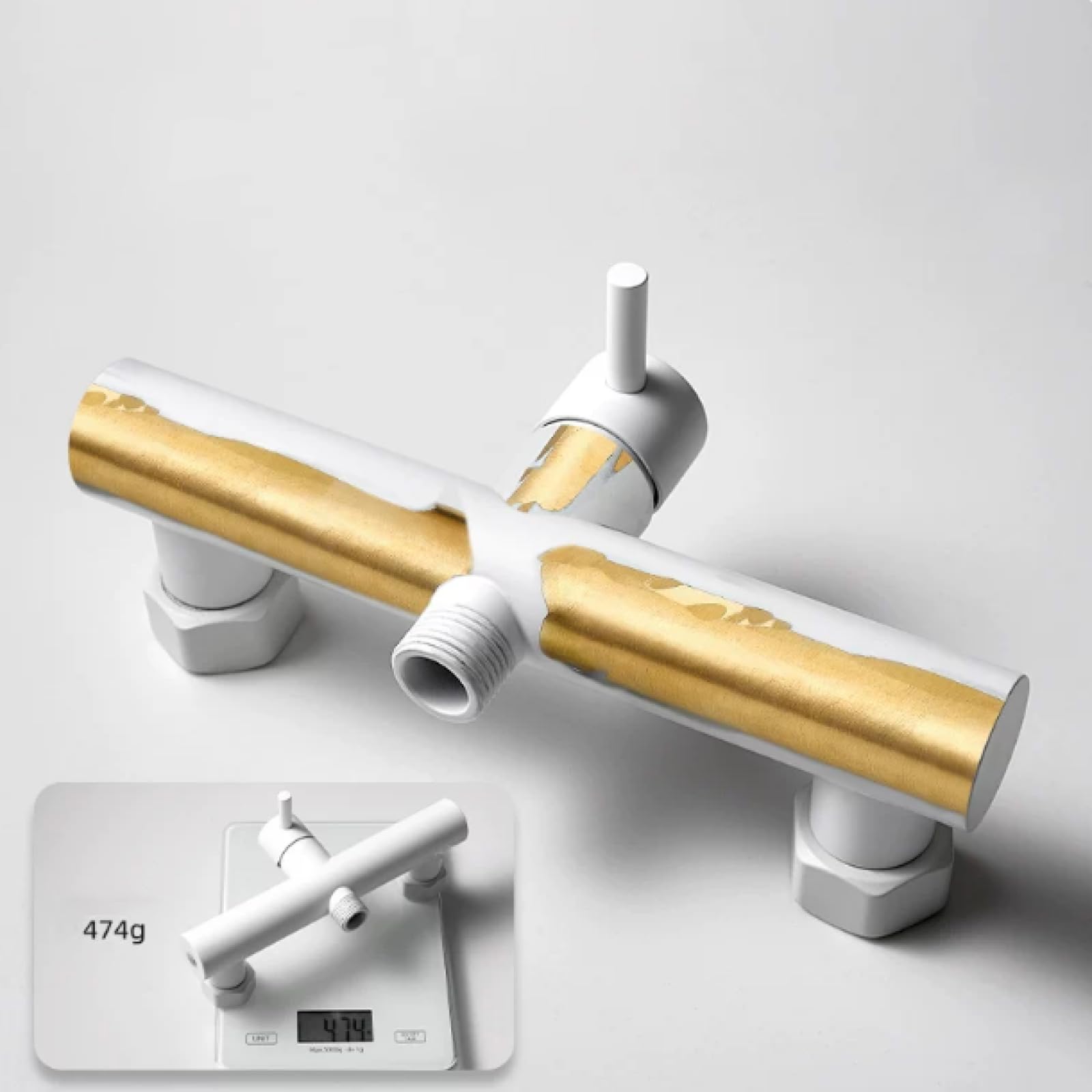 Hand Held Bidet Sprayer Grifo WC Higienico Mezclador De Agua Fría Y Caliente Soporte Ajustable De 30° Montado En La Pared Latón,Gris Pistola