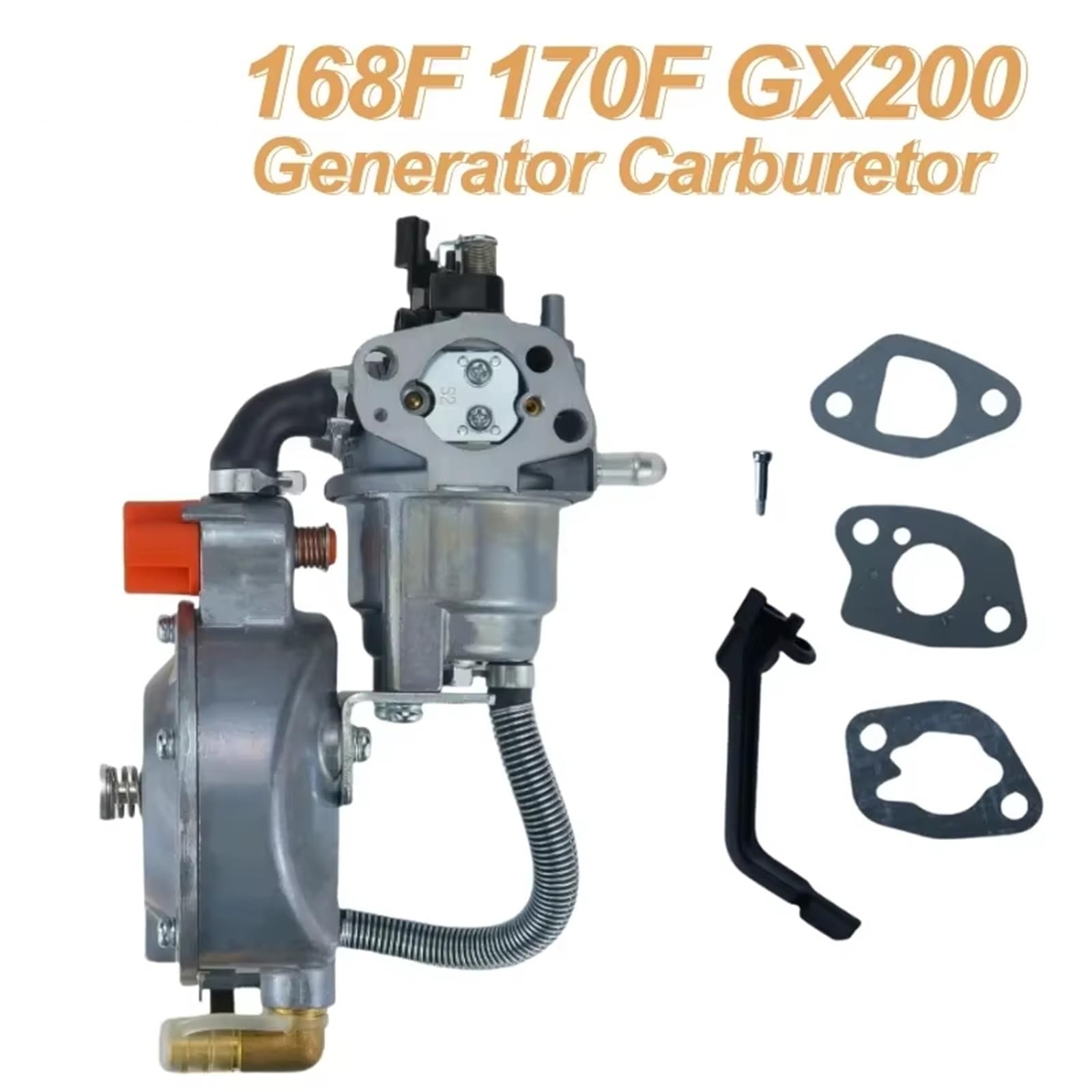 Carburador Kit Estranguladores Manuales Para Generador GX200 170F De 2,8 KW GX160 168F Carburador De Combustible Dual Kit De Conversión De GLP A NG