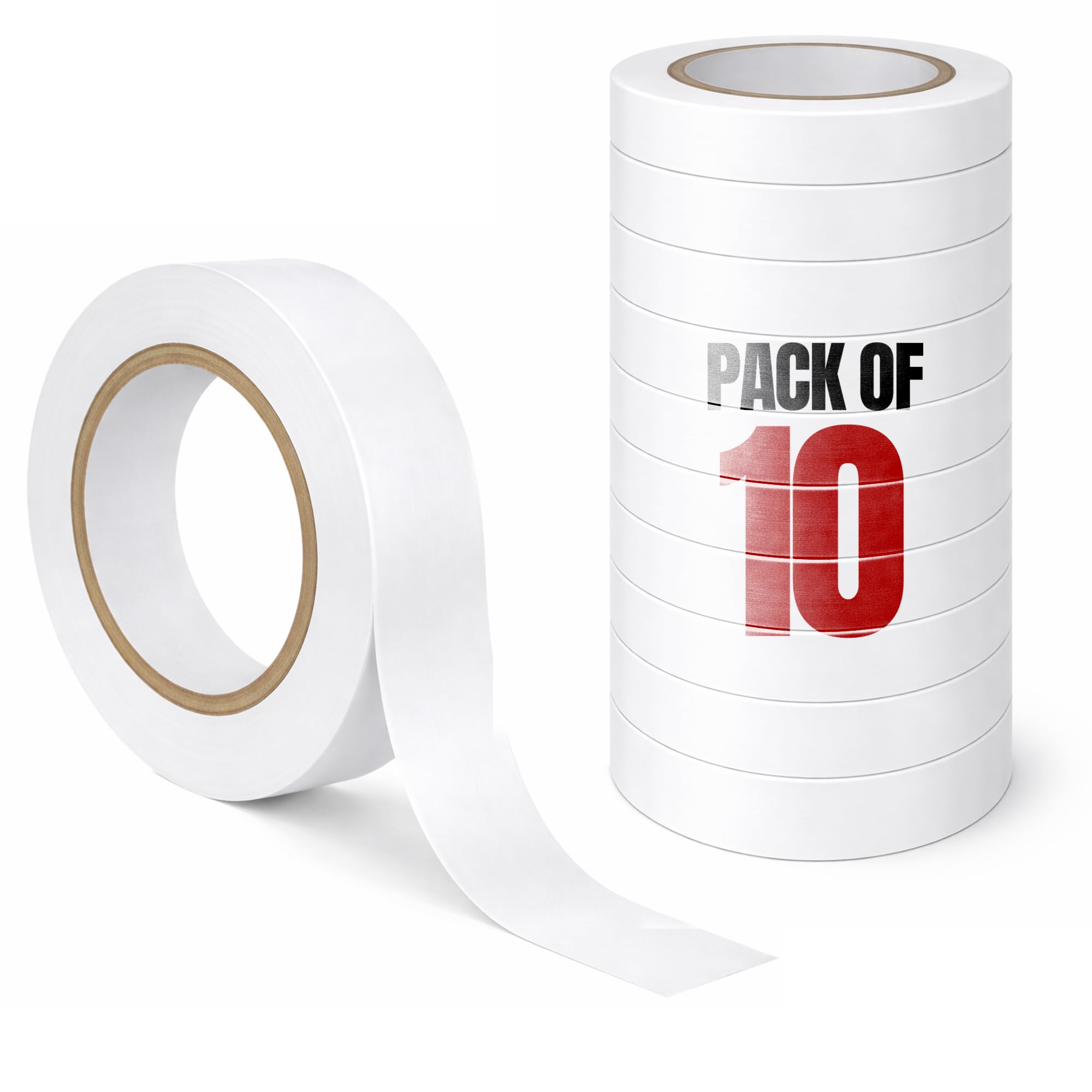 ND Cricket Ball Tape | Tennis Ball Tape 1 piece 10 metres long (Pack of 10)