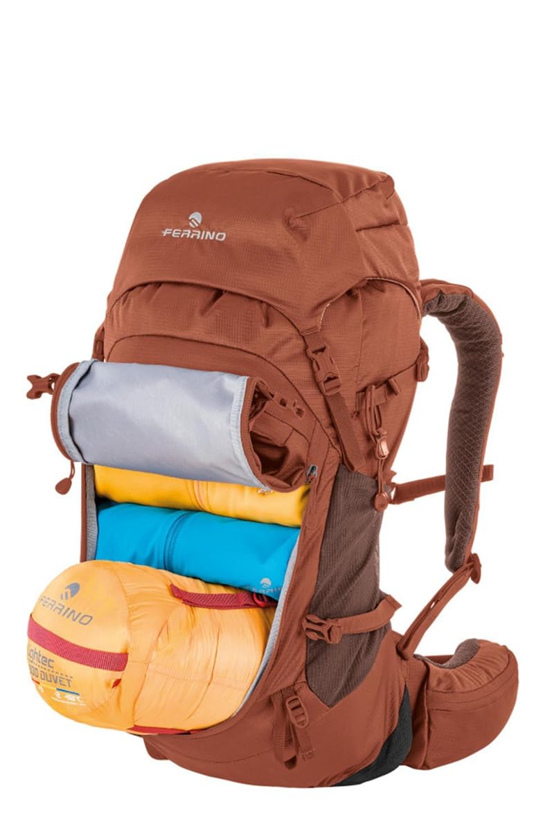 Ferrino Zaino Unisex Trekking FINISTERRE 30 (ROSSO, 30 LITRI)