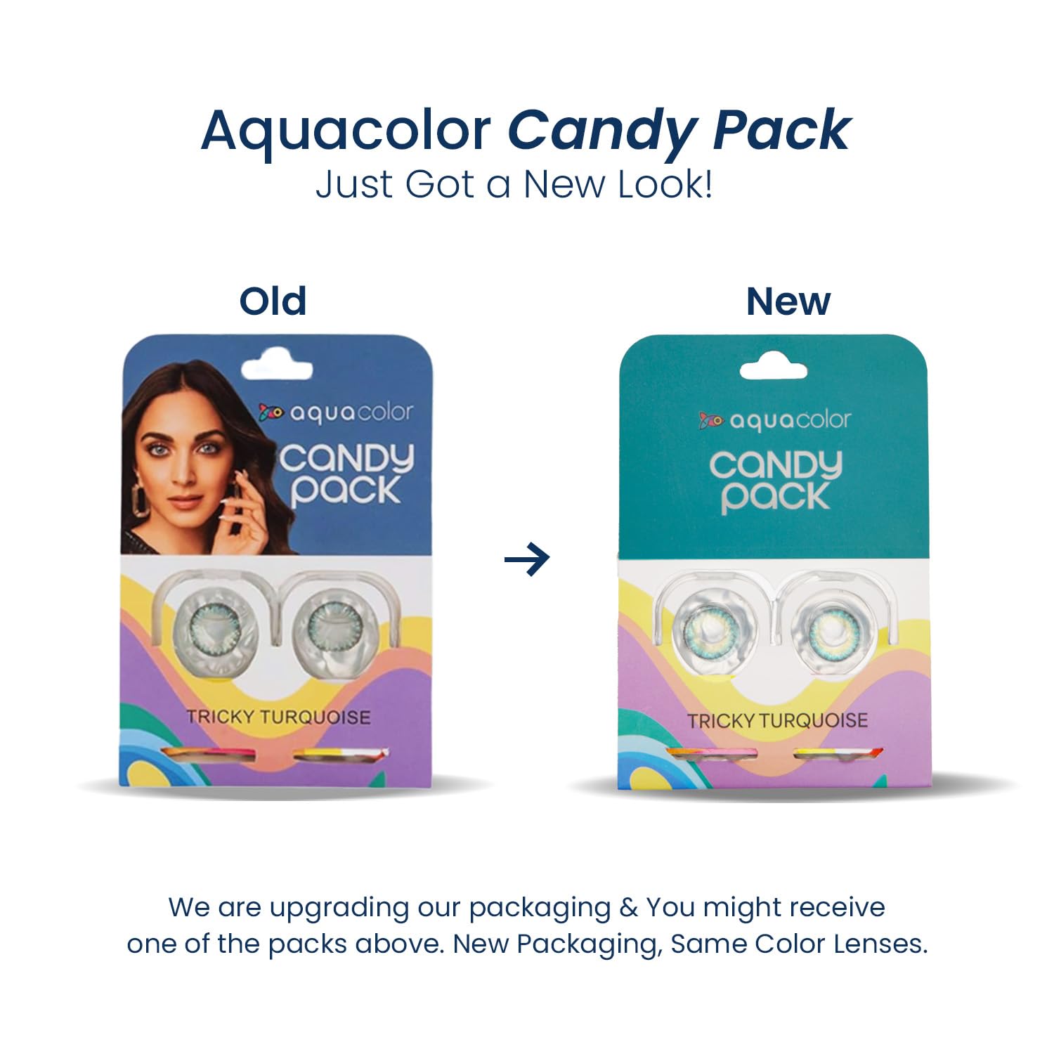 Aquacolor Tricky Turquoise Daily Disposable Candy Pack - 2 Lens Pack, Power(-2.75) - Image 5 thumbnail