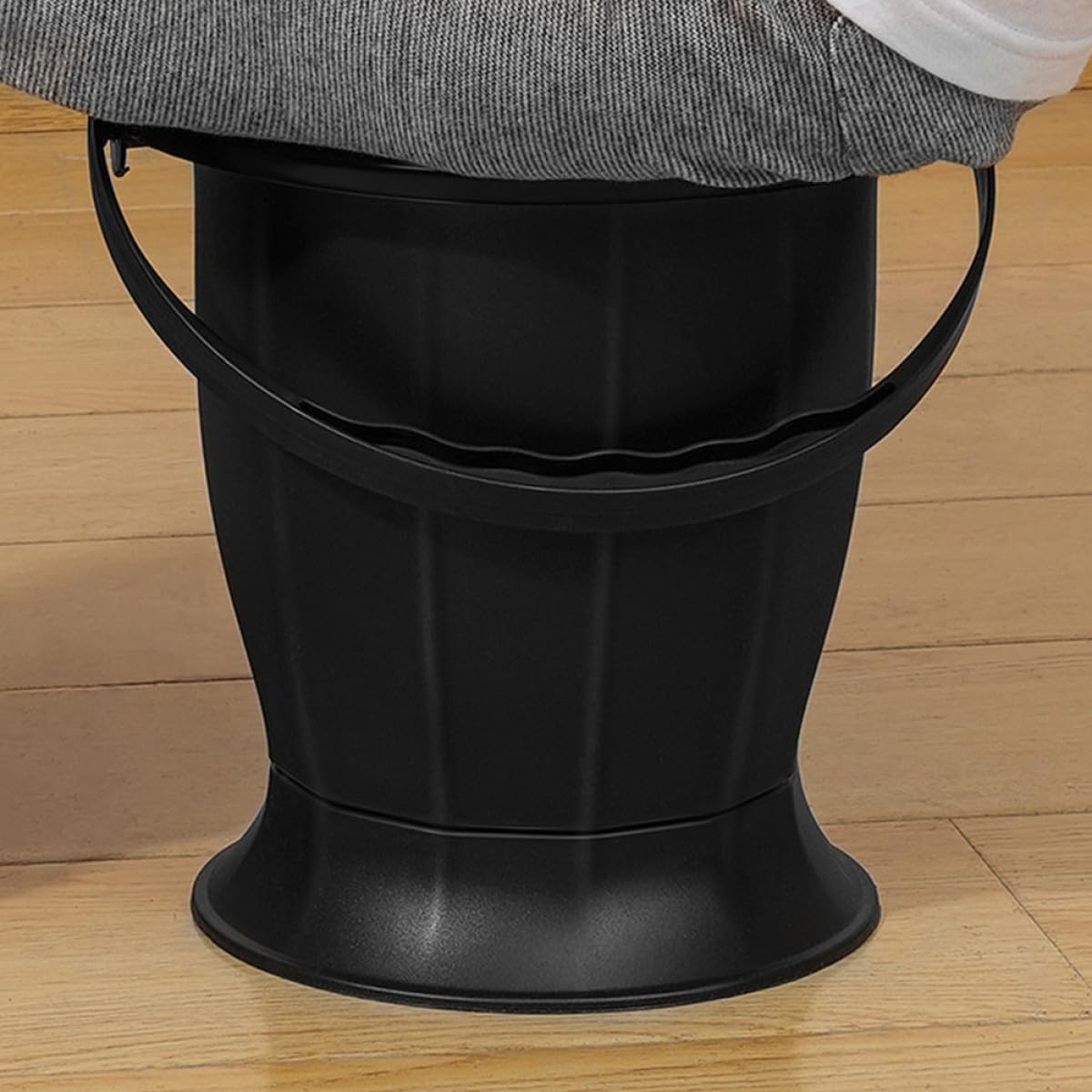 IMIKEYA Vasino portatile unisex con coperchio, secchio di urina in plastica resistente, compatto e leggero, per camera da letto, casa e ospedale, facile da pulire e trasportare