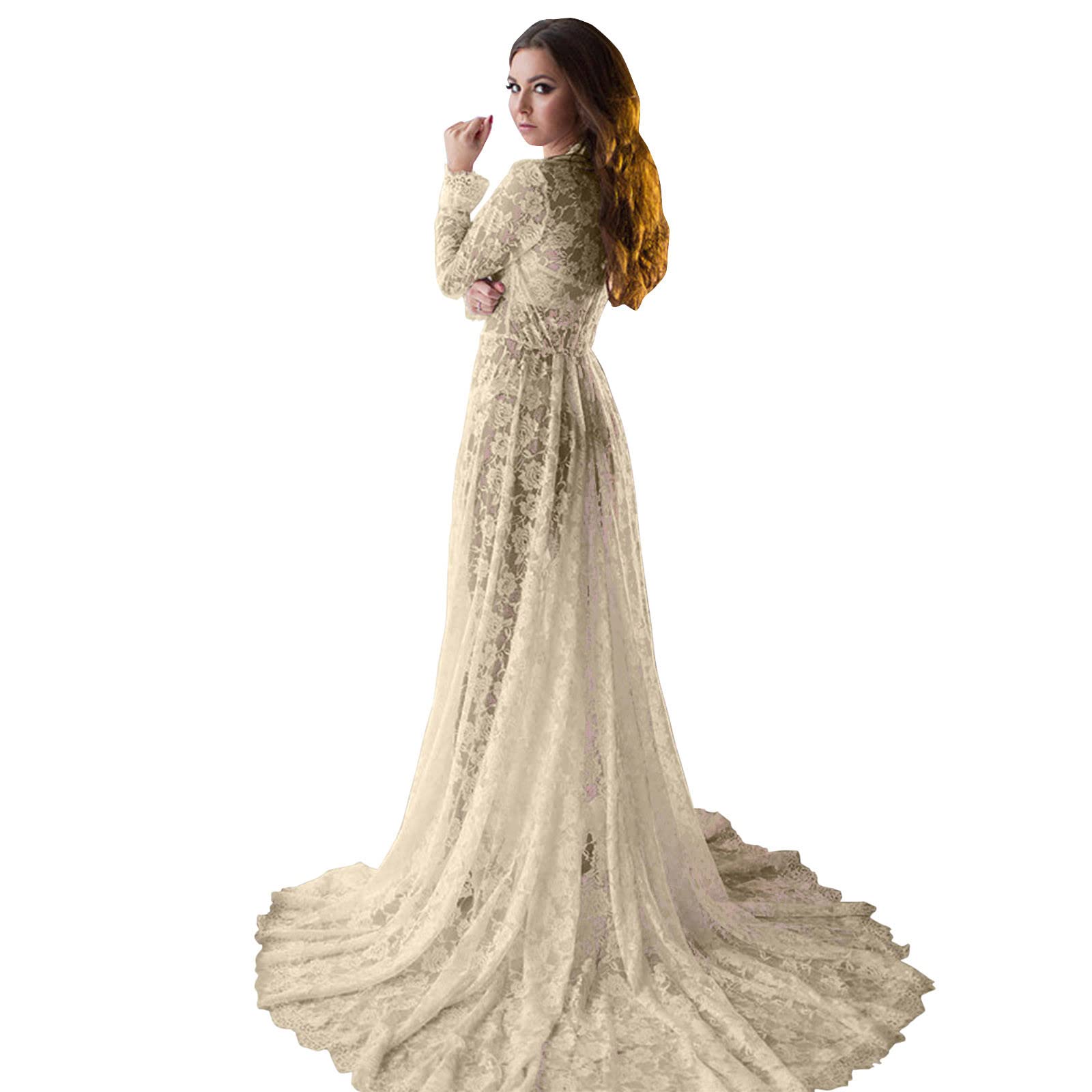Robe Shooting Grossesse Robe Maternité Femmes Enceintes Manches Courtes Unie Séance Photo Accessoires Grossesse