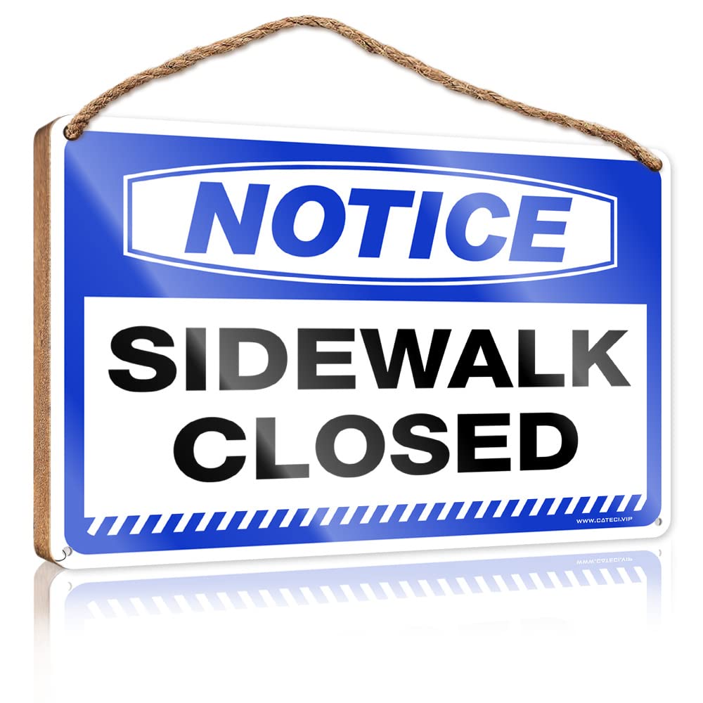 Bruntelo Women's One Color Funny Doorsign Notice Sidewalk Closed Wooden Sign Wood Decor Sign Summer Door Sign(15X28cm)