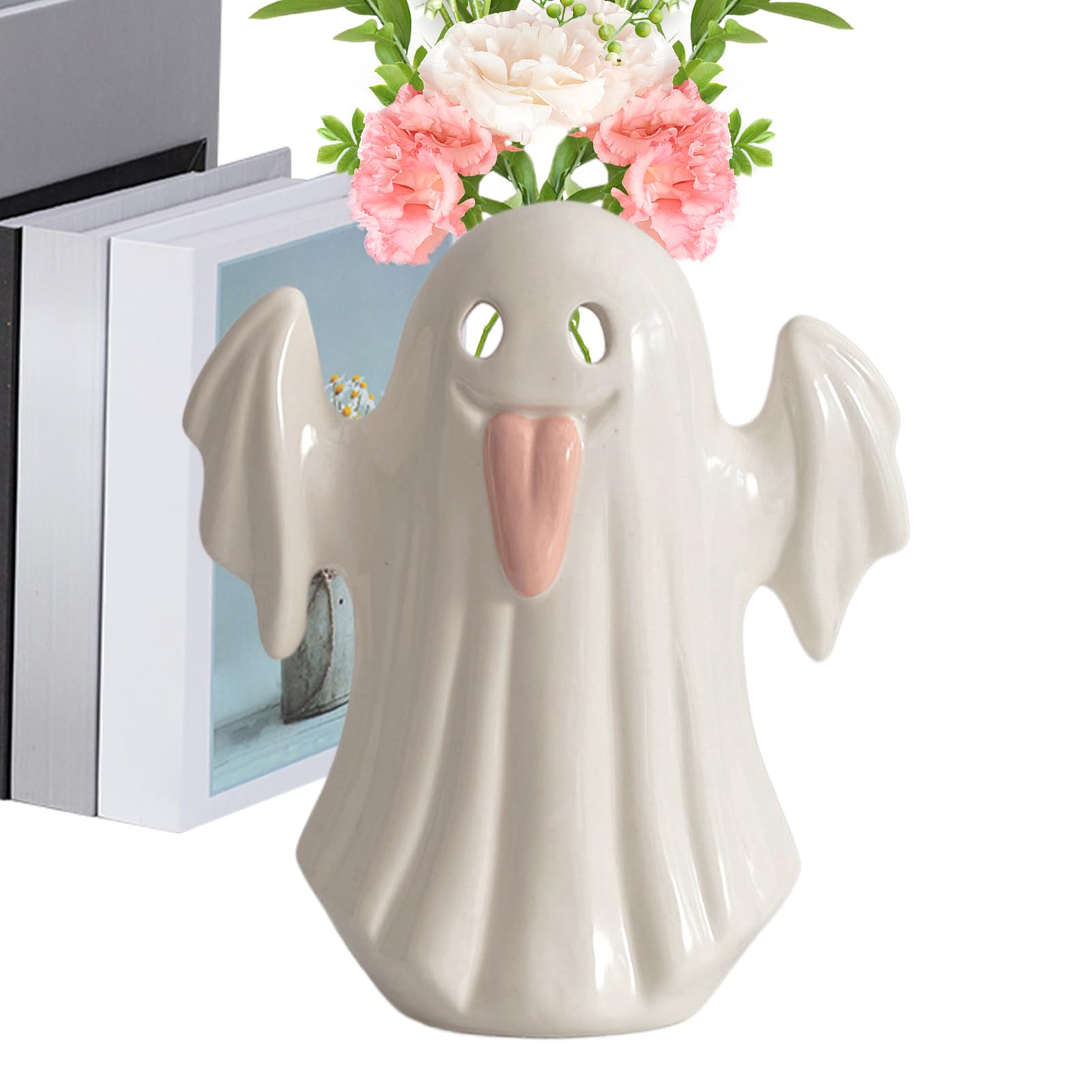 Décorations fantômes vase céramique mignon pour fête maison appartement