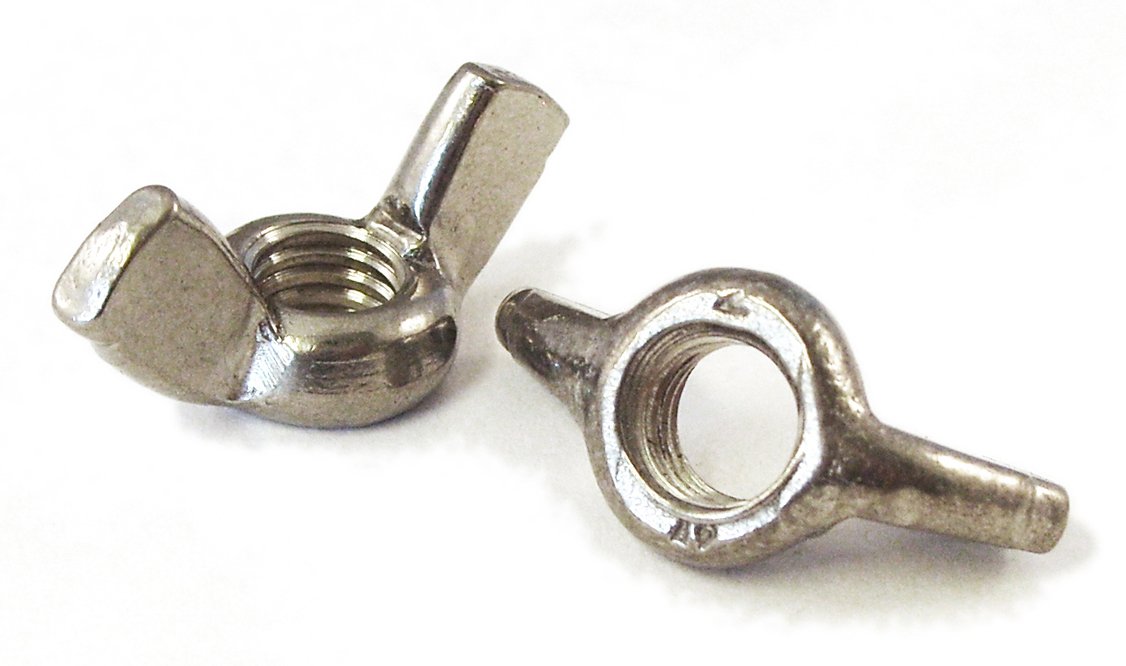 A4 316 Marine Grade Stainless Steel, Metric Wing Nuts DIN315, Sizes M3 - M16, Different Pack Quantites Available. (15, M10)