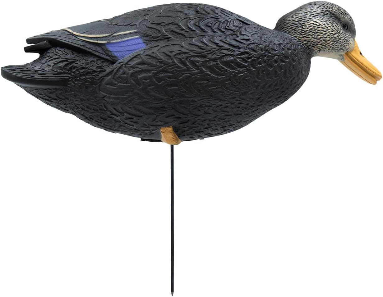 Final Approach HD Full Body Black Duck Decoys, 6 Pack