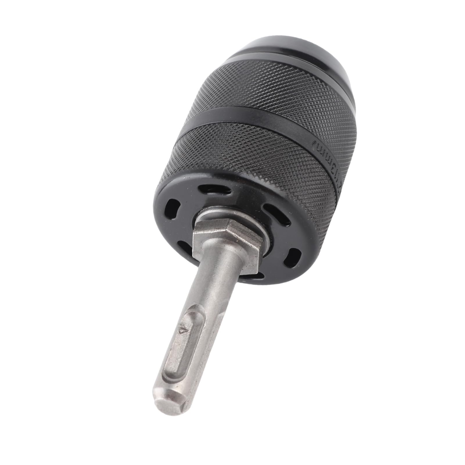 Adaptador de Acero Cromado con Portabrocas SDS sin Llave, Diseño Autoajustable, 2-13mm, Compatible con Taladro Percutor y Torno