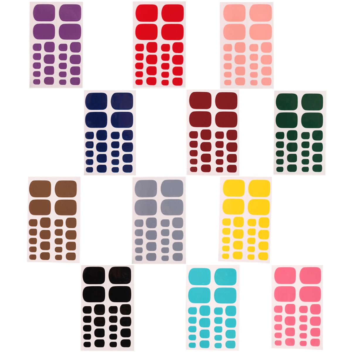 60fogli Adesivi Per Decorazione Unghie Dei Piedi Stickers Eleganti Per Nail Art Facili Da Applicare Design e Unico Perfetti Per Pedicure e Occasioni Speciali