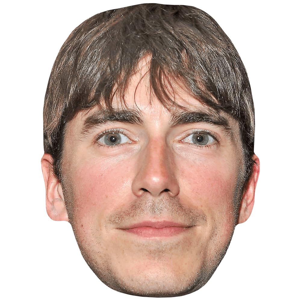 Simon Reeve (Stubble) Celebrity Mask, Flat Card Face, Fancy Dress Mask