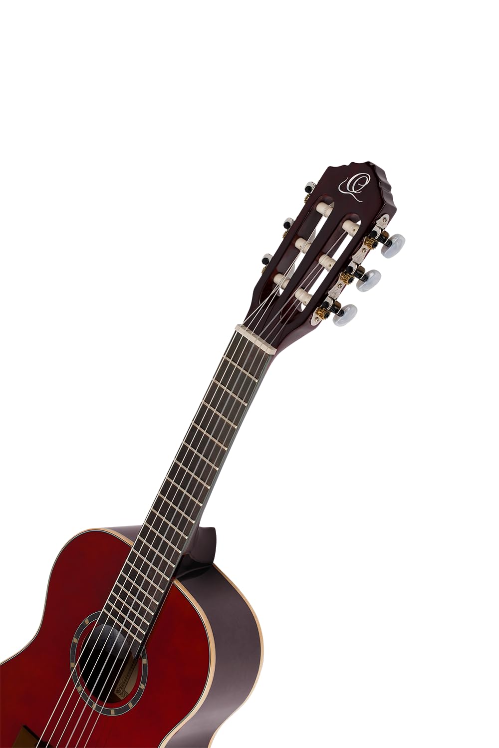 Ortega Guitars 1/2 Konzert Gitarre – Family Series – Inklusive Gig Bag – Fichte, Mahagoni, Rot (R121-1/2WR)