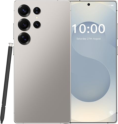 Teléfono inteligente C25 Ultra 5G desbloqueado, 8 GB+256 GB, Android 14, bolígrafo integrado, teléfono inteligente de batería de larga duración de