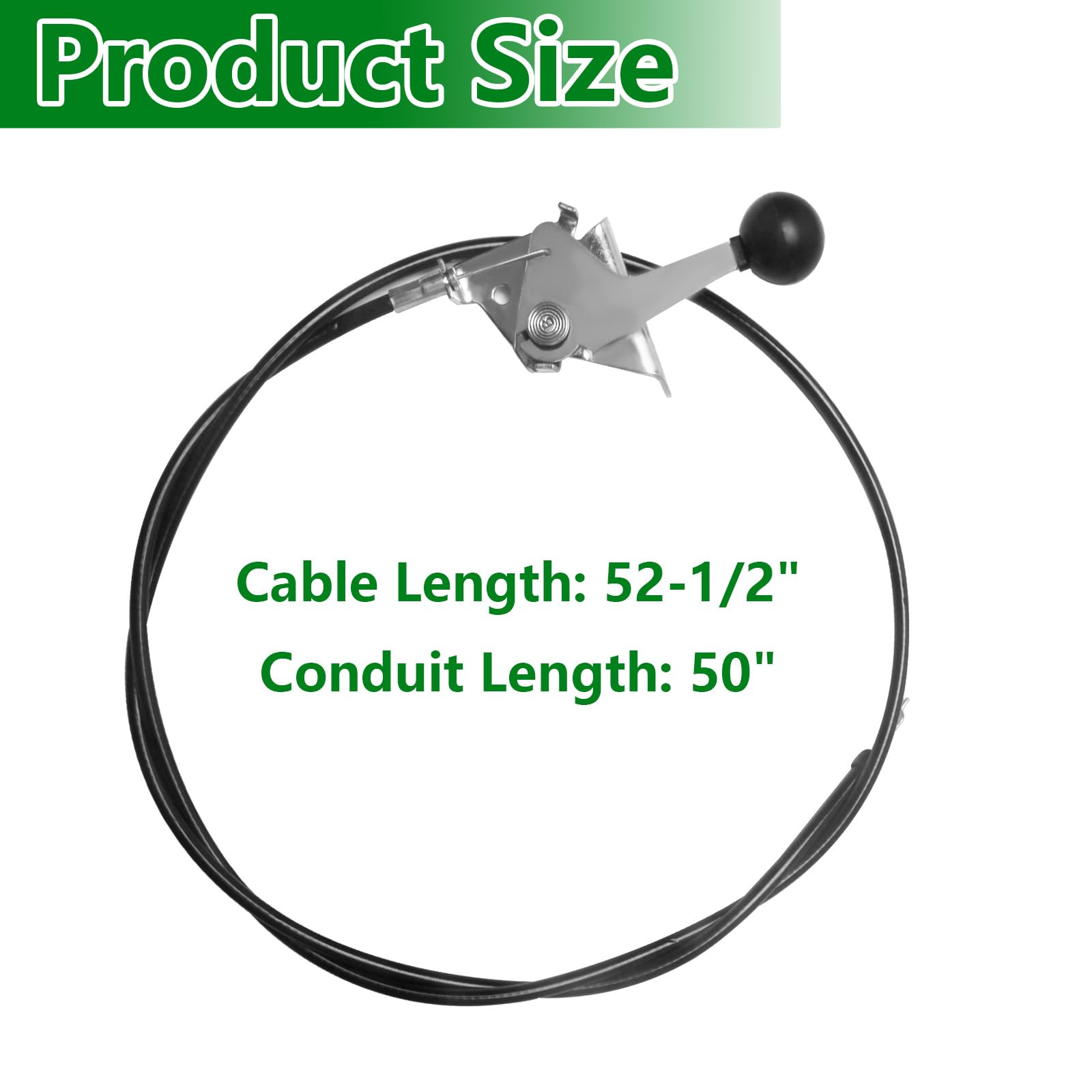 superbobi 055-8020-00 Throttle Cable Fit for Bad Boy ZT Elite Mowers 055802000 52-1/2