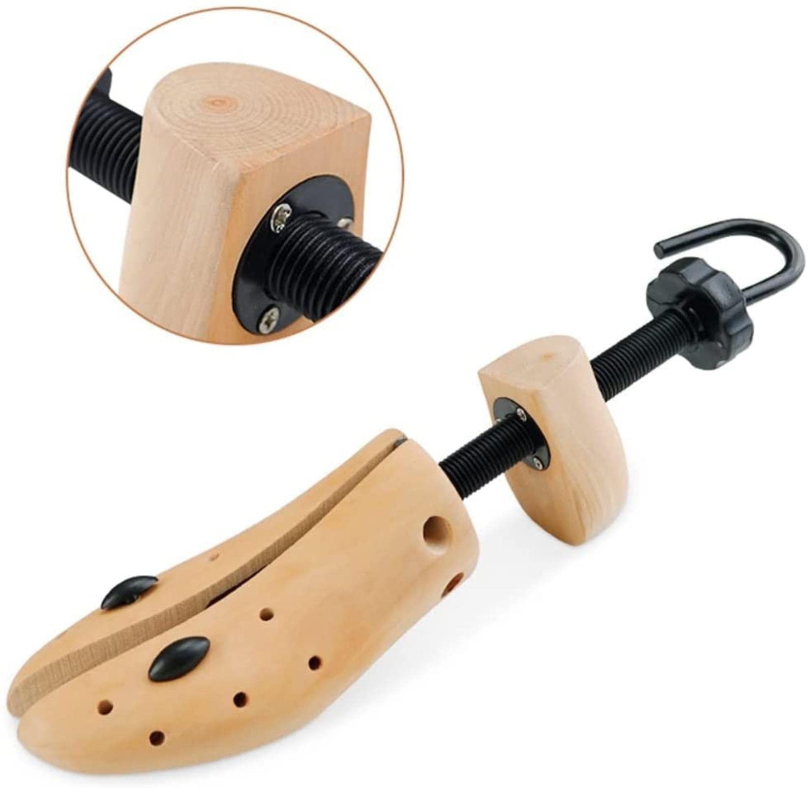 SCIBOR Professioneller Schuhspanner, Schuhspanner, 4-Wege-Schuhspanner, Spanner für Sportschuhe und Lederschuhe (Farbe: Natur, Größe: US-Größe (5–8,5)) (Natur, US-Größe (8)