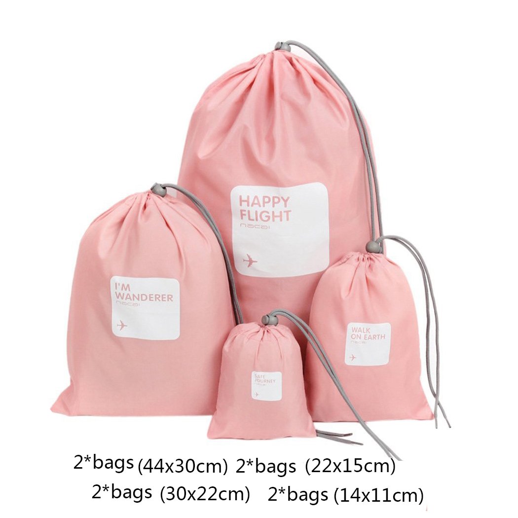 Lot De 6 Imperméable Sacs Organza Pour Voyage (3 Sacs à