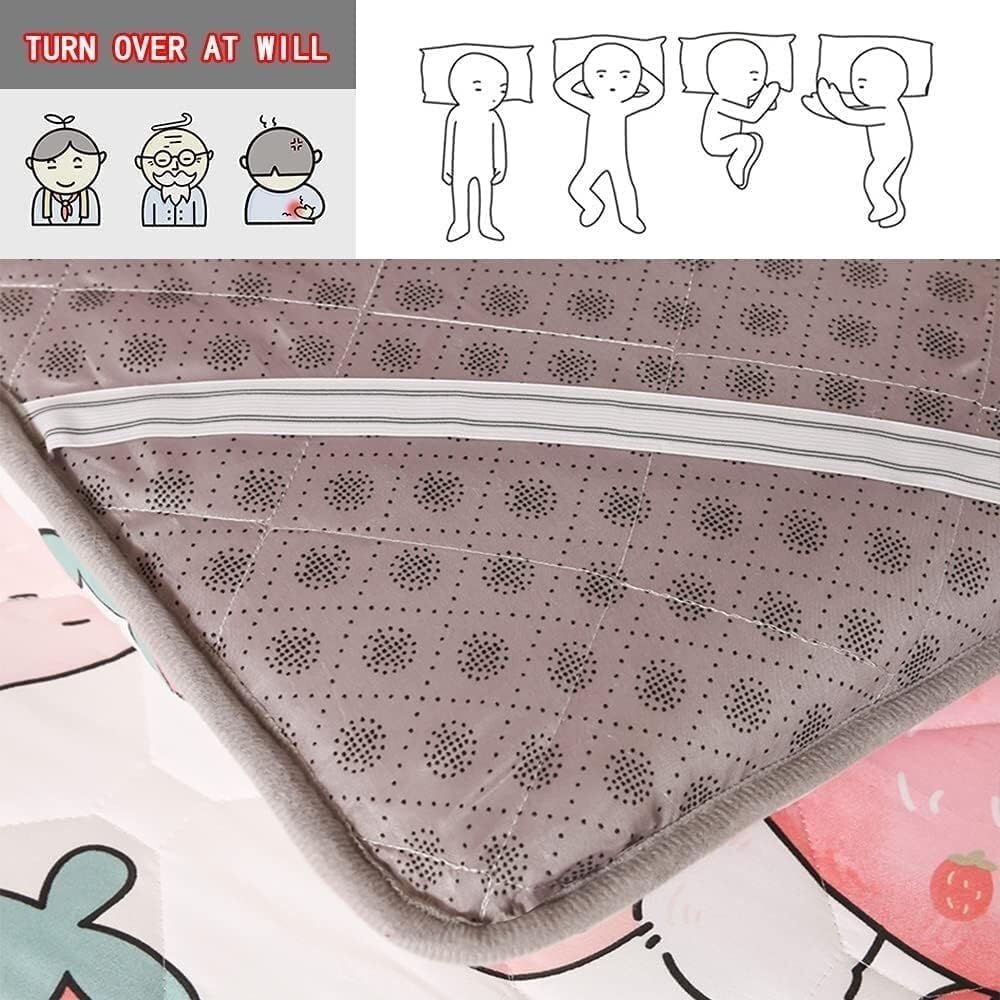 Matelas Matelas Sol Japonais, Matelas de Sol épais, Futon Japonais Tatami Doux Matelass Camping, Non Glissant et Respirant, for lit Simple Double Queen Size(A,90 x 190 cm)