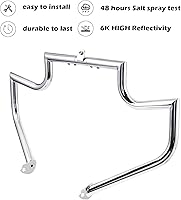 Vista 2 de Kinglemc Barra de choque Protector de motor Barra de carretera para Harley Davidson Touring Road King Street Glide Electra Glide CVO y Trike modelos