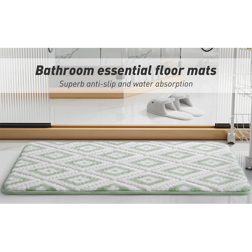 Tappetini per Porte Tappeti da Bagno in Moquette Lussuosi Shaggy Piccoli Morbidi per Vasca e Doccia Tappetini per Porte per Interni ed Esterni Tappetini da Bagno (20" X 32", Rosa)