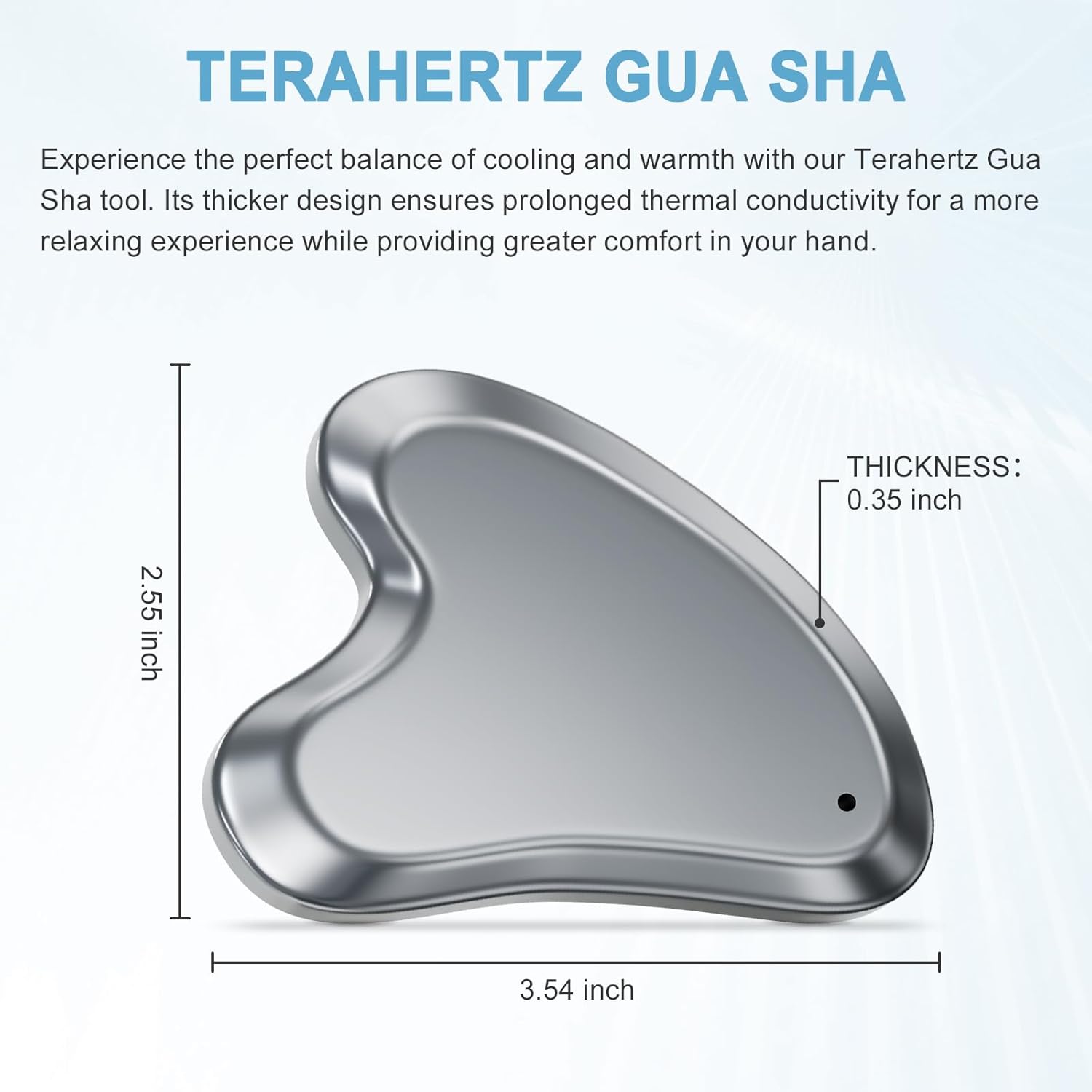 Terahertz Stone Gua Sha Mothers Day Gifts for Mom Scraping Tools Gua Sha Facial Tools Guasha Tool for Face Body Lymphatic Drainage Massager - Image 5