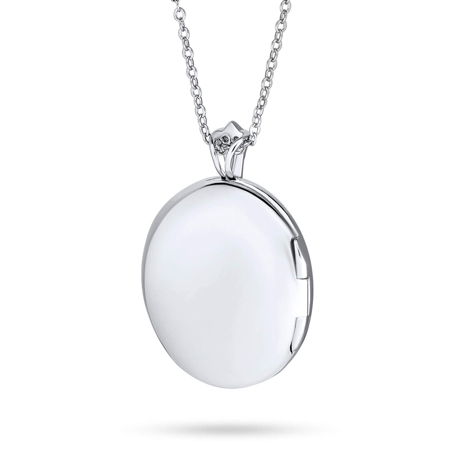 Bling Jewelry Personnalisez Votre Souvenir De L'Époque Victorienne Collier Pour Femmes En Argent Plaqué Avec Pendentif En Forme De Croix Ovale À L'Infini Pour Diffuseur D'Huile Essentielle.