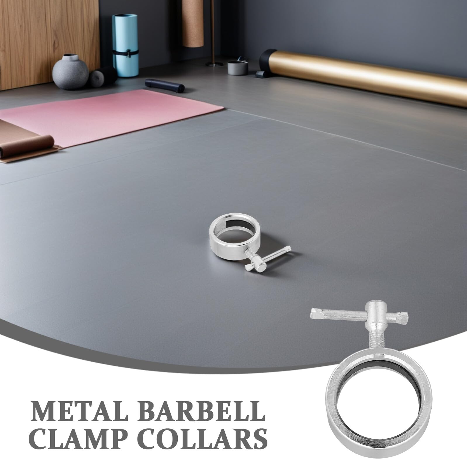 Mikinona Clips de Resorte Abrazaderas de Seguridad Juego de 2 para Barra de Aleación Diseño de Liberación Rápida y Portátil para Entrenamiento en Gimnasio y Mancuernas