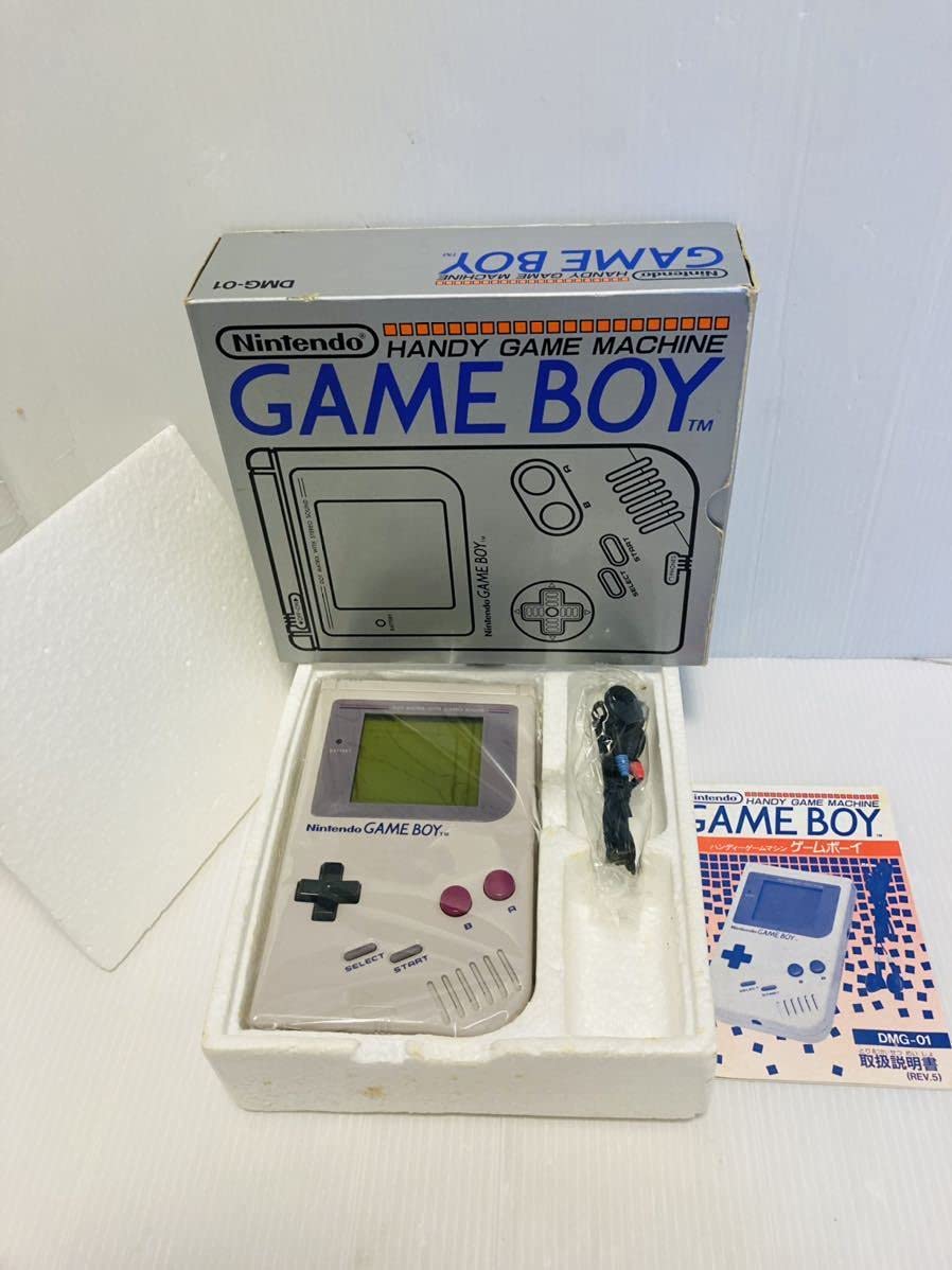 初代ゲームボーイ DMG-01 箱付き 説明書付き シリアル一致-