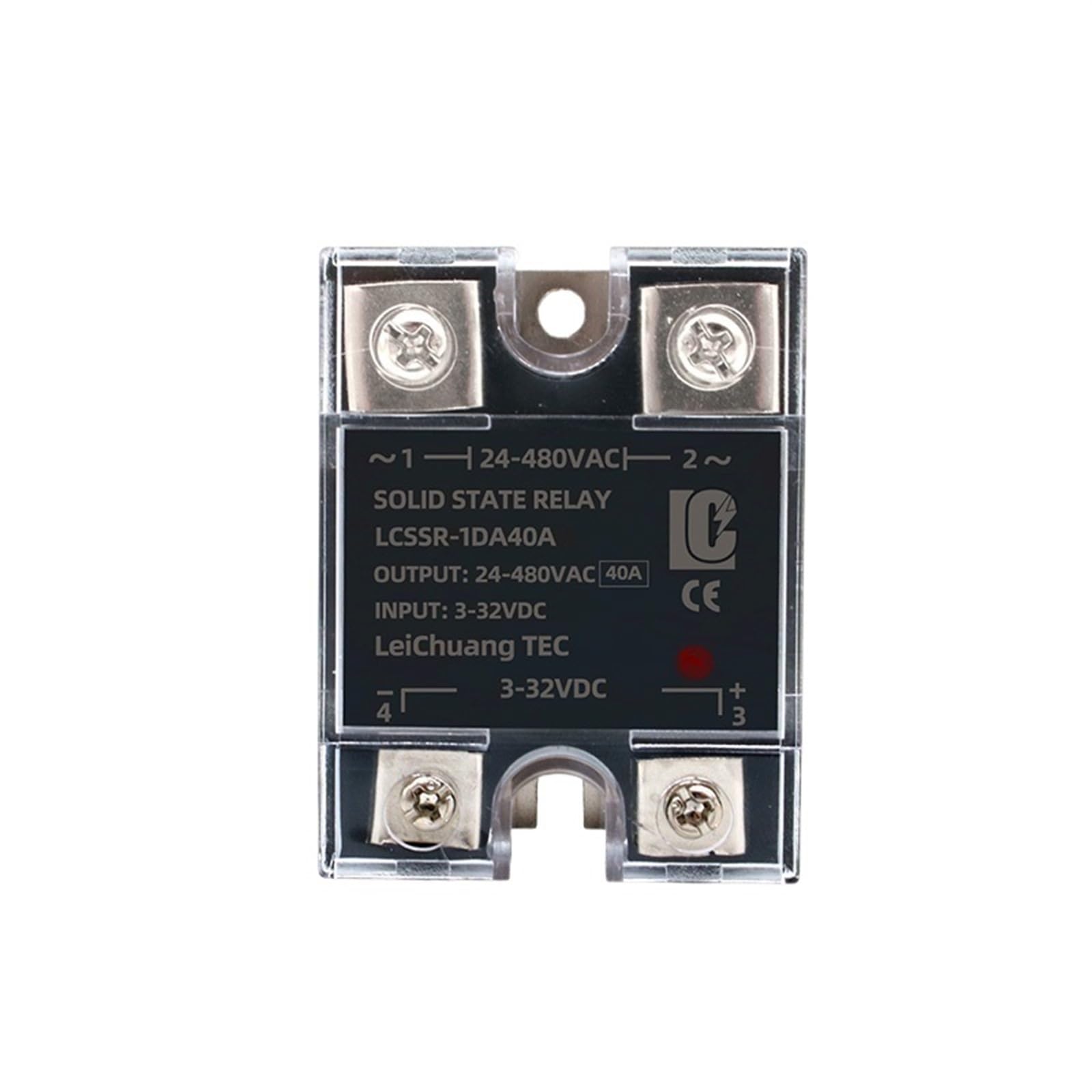 VDOQTLJT 10A-120A SSR Single Phase Solid State Relay DC Control DA 3-32VDC to 24-480VAC(80A)