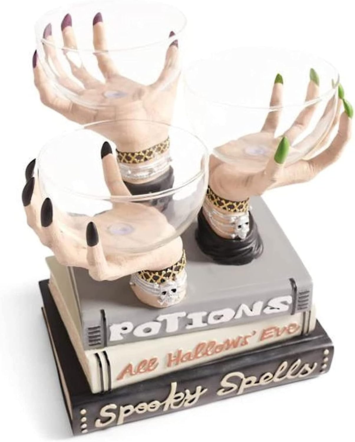 Halloween Witch Hands Snack Bowl Stand, Halloween Witch Hand Holder, 1
