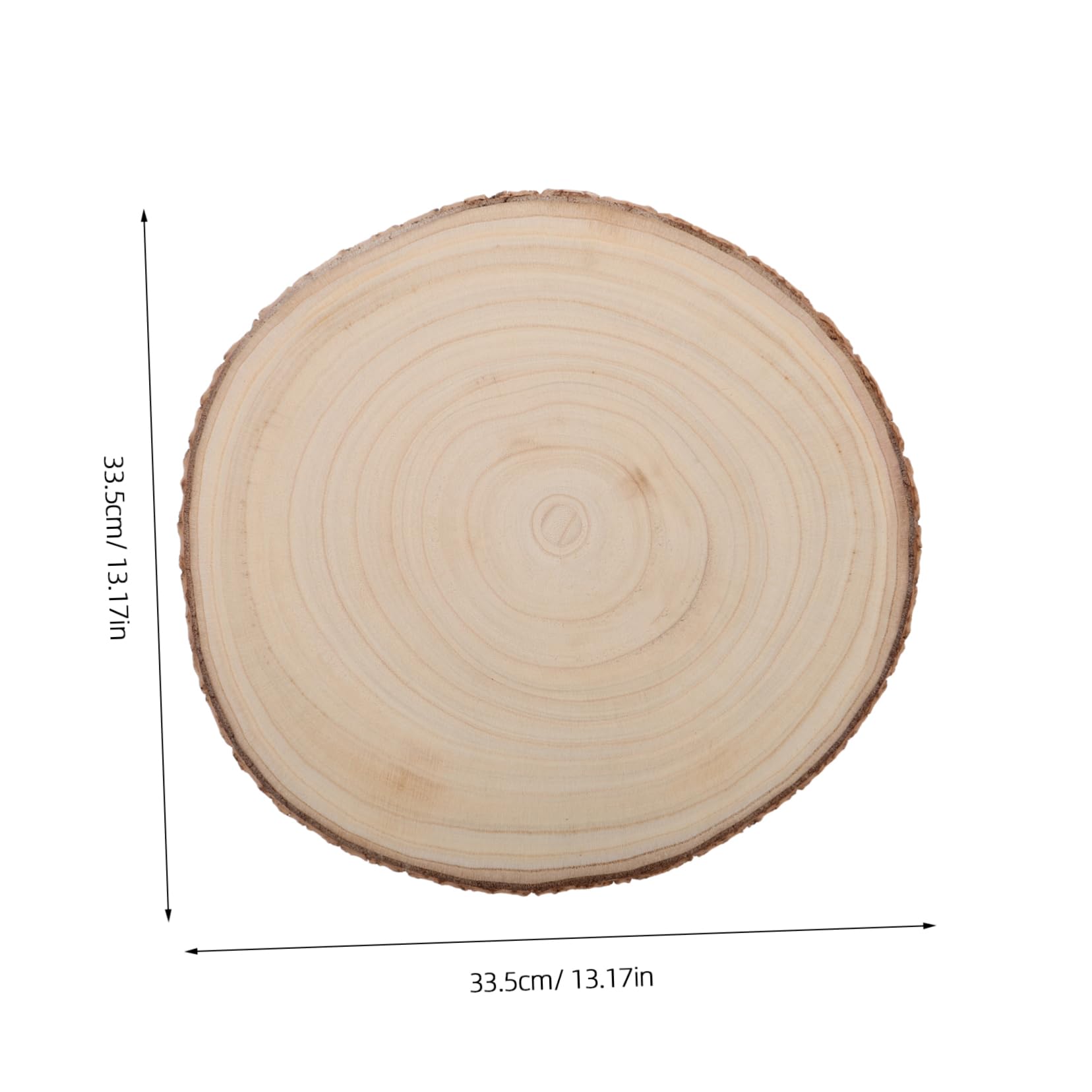 Housoutil 2stücke Holzscheiben Natur Unbehandelt Runde Holzspäne Zum Bemalen Rustikale Teller Für Diy Basteln Holzblöcke Für Hochzeitsdeko Und Kunsthandwerk