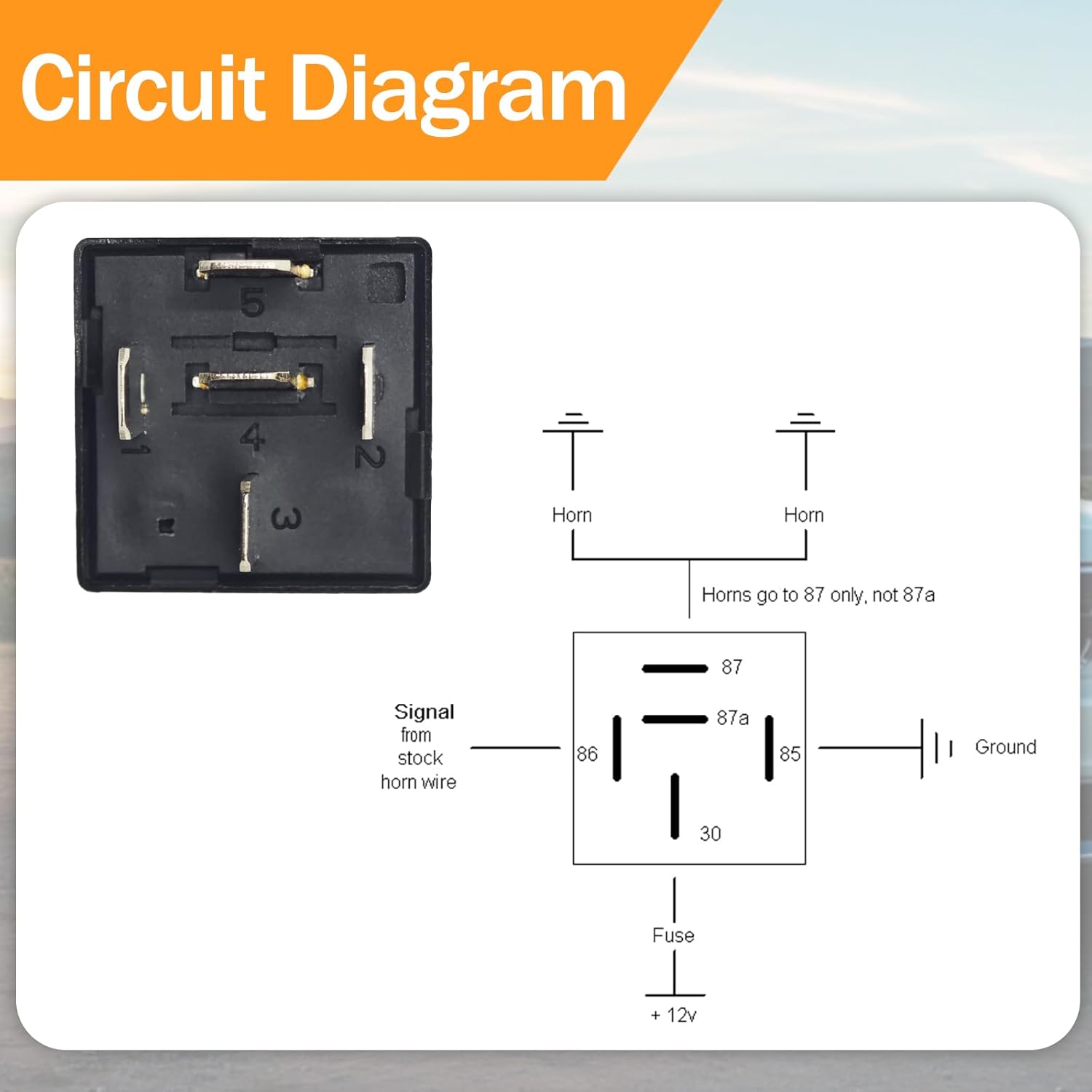 4RD93168001 Relay (Pack of 2) - 12V 40A Automotive Waterproof Relay - Replacement for Hella 4RD 931 680-01, 007903001, 931680011