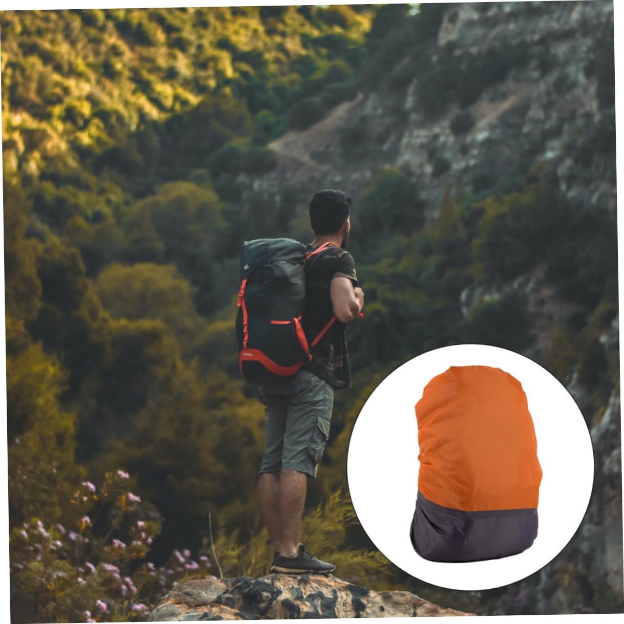 Milisten Mountaineering Backpack Cover Outdoor Protective Cover Rucksack Rain Shield