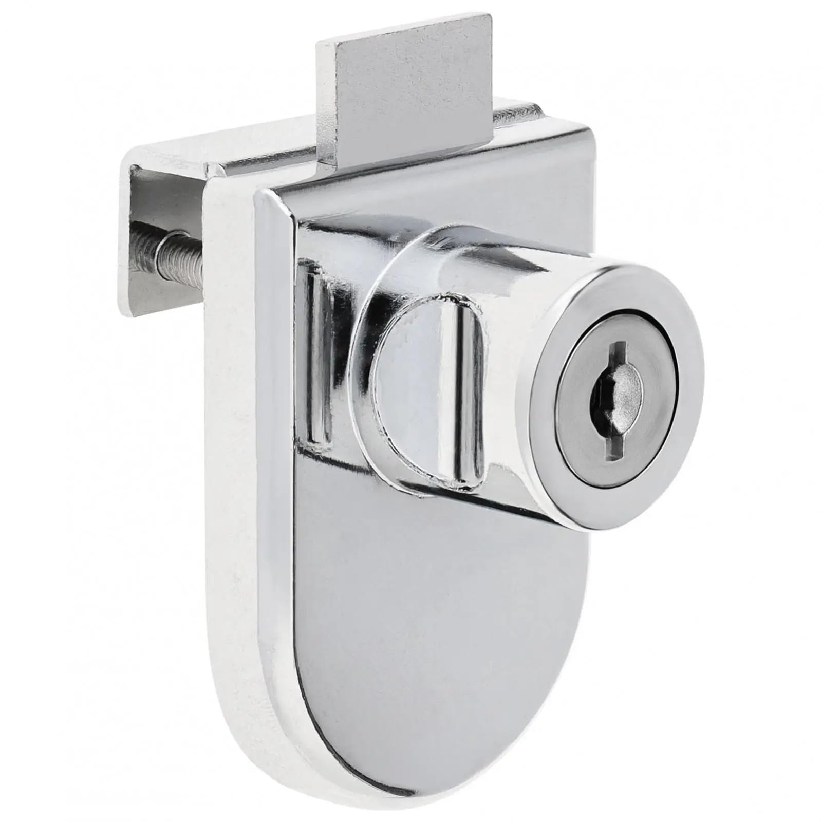 Jwvialel One Color Zinc Alloy Glass Door Lock For Bathroom Toilet Shop Latch Bolt Ground 1Pcs